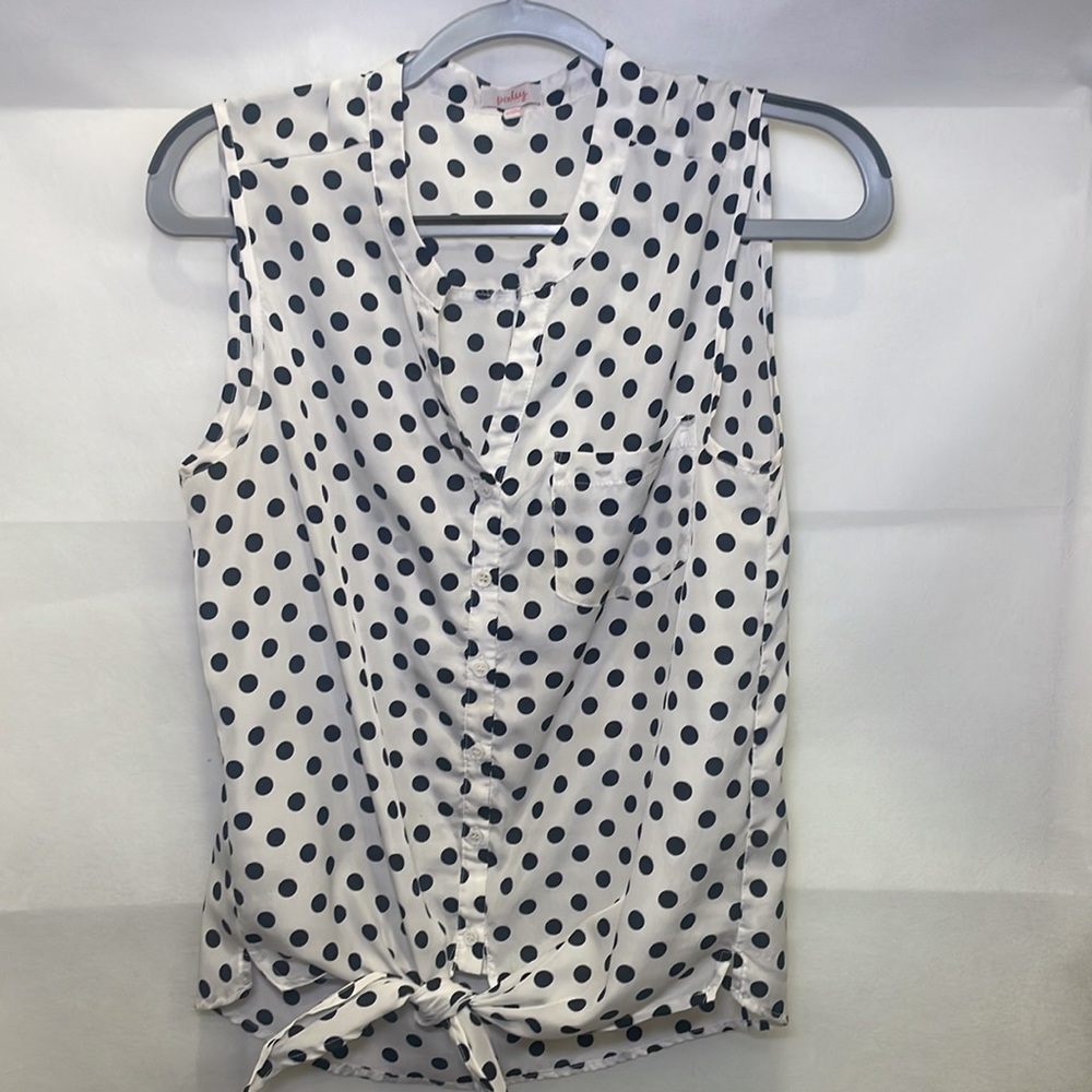 Black and white Pixley blouse, size S
